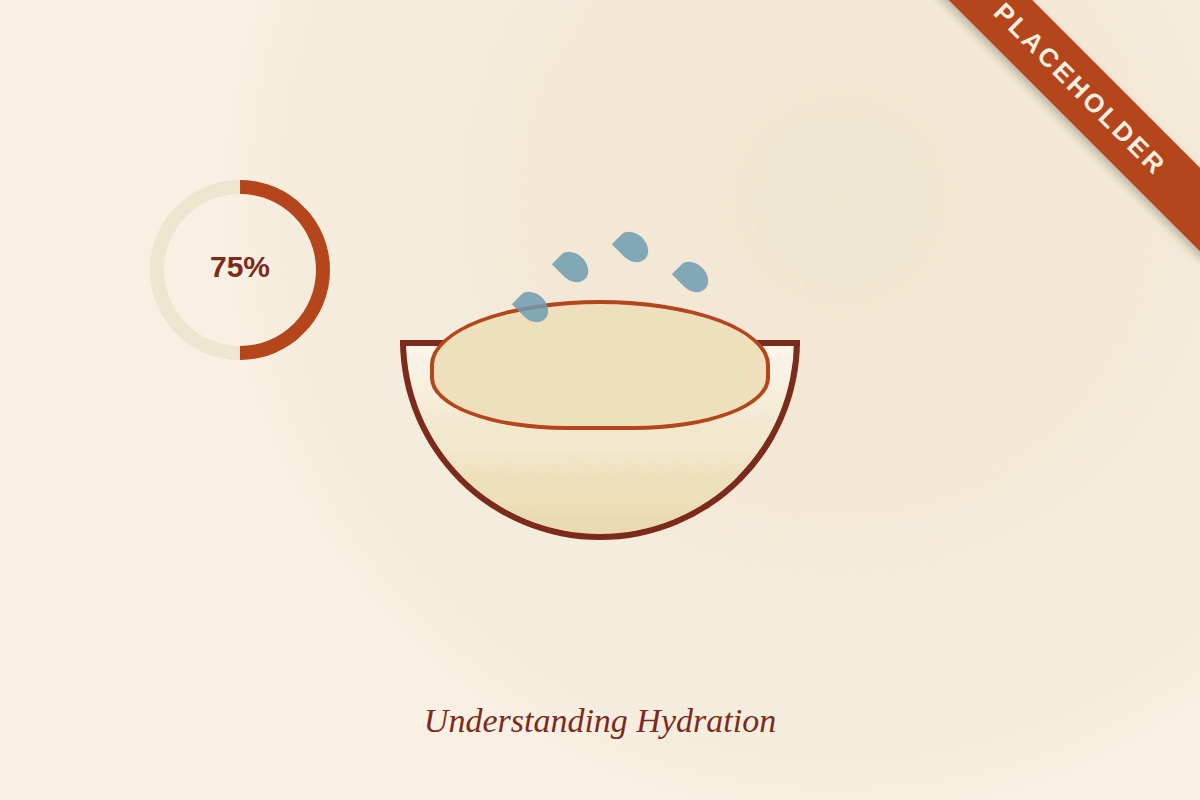 Placeholder illustration for the hydration article - to be replaced with a real photo