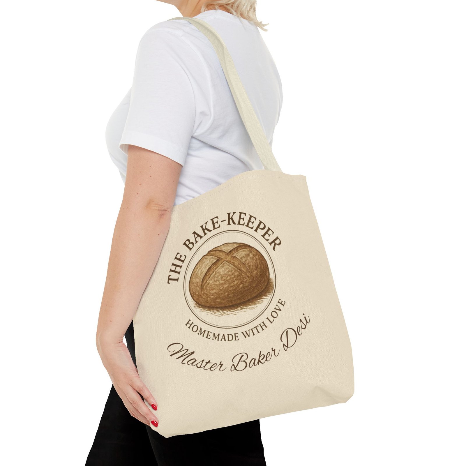 Personalized Tote — "The Bake-Keeper" Homemade Bread Tote Bag - Image 5
