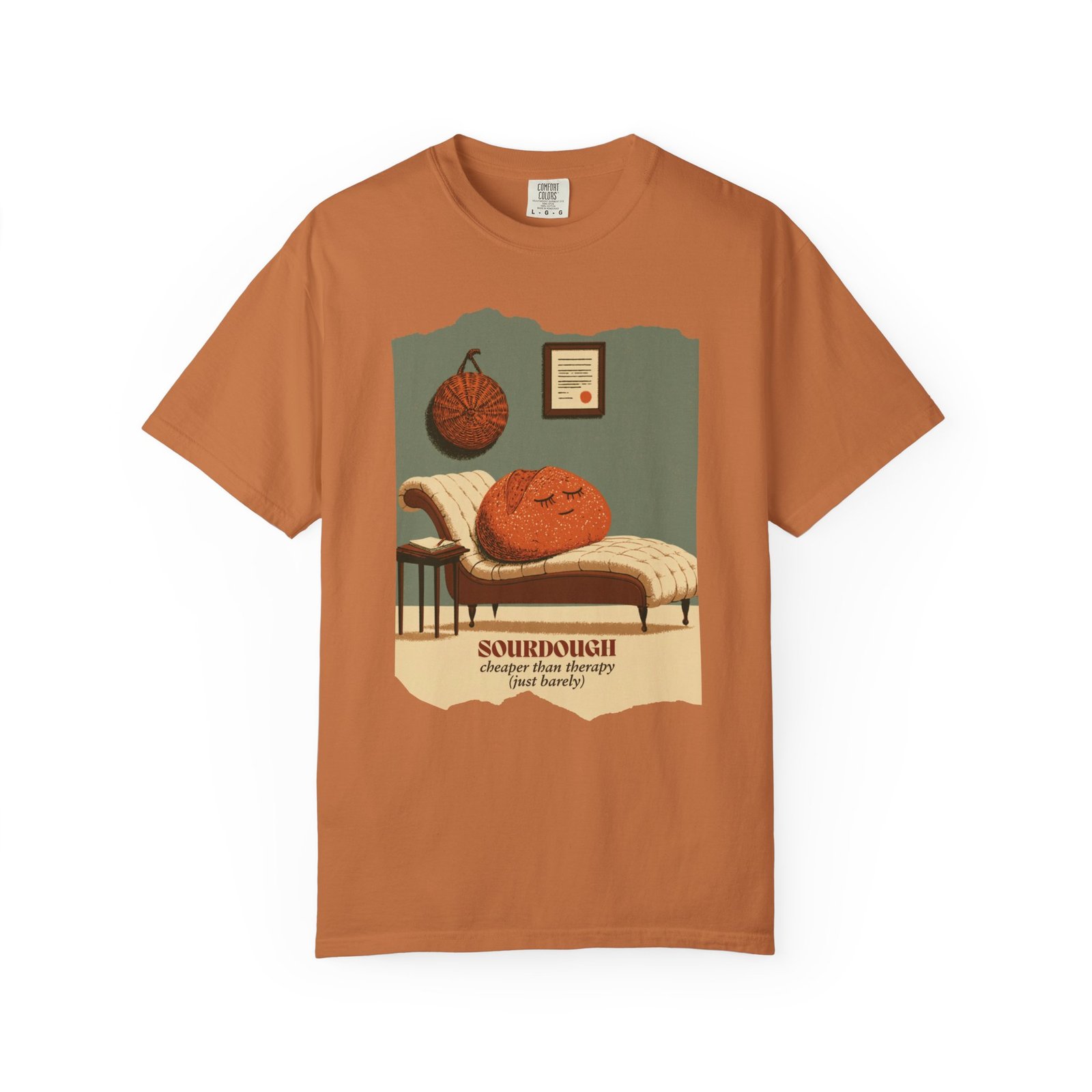 Sourdough Cheaper Than Therapy Shirt, Funny Sourdough Baking Tee, Bread Baker Gift, Sourdough Is My Therapy Shirt, Baking Humor T-Shirt - Image 8