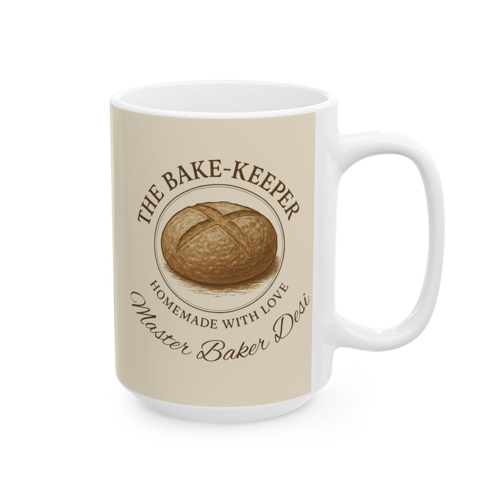 Personalized Mug – “The Bake-Keeper” Ceramic Coffee Cup (11oz/15oz) - Image 8