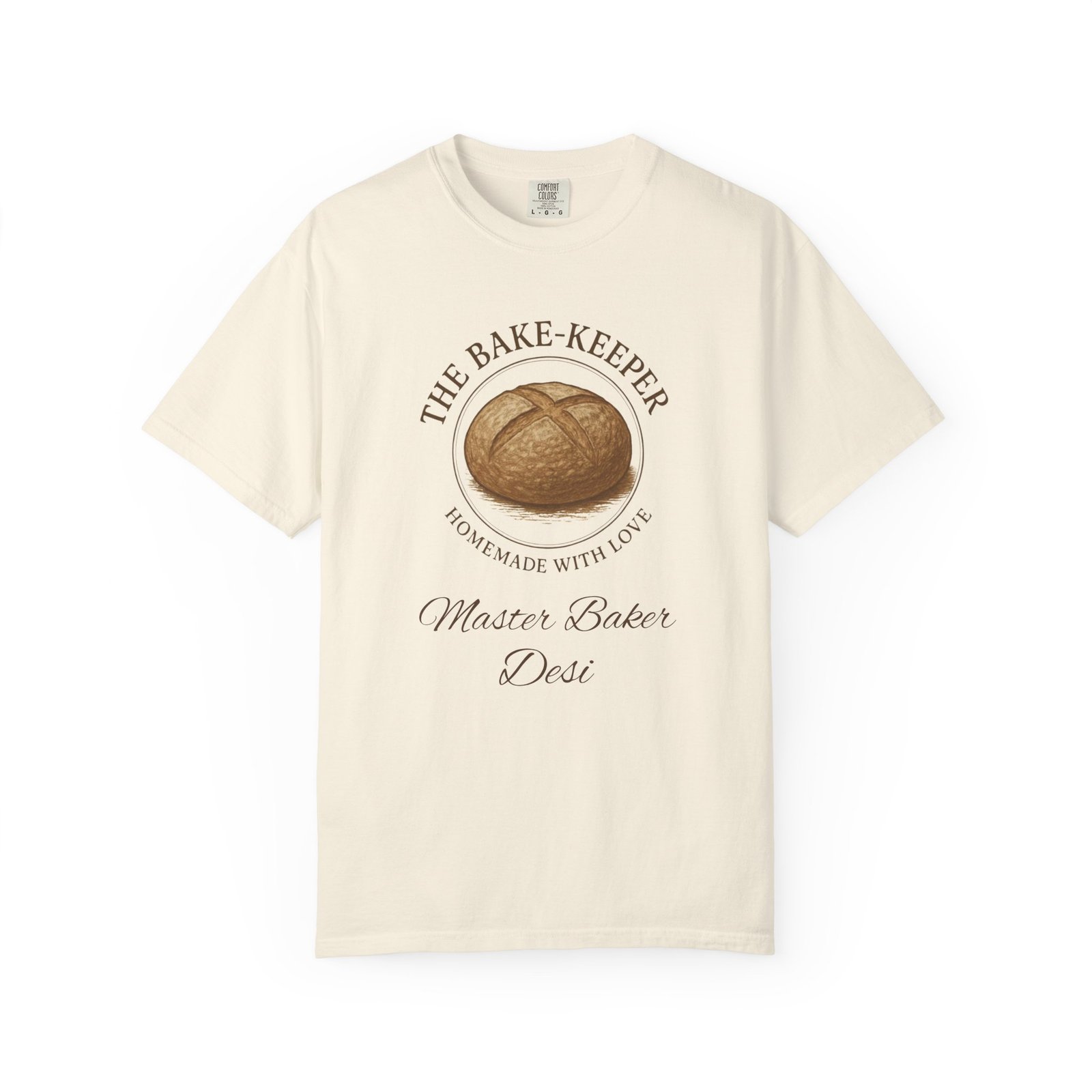 The Bake-Keeper Personalized T-Shirt — ‘Homemade With Love’ Artisan Bread Baker Tee