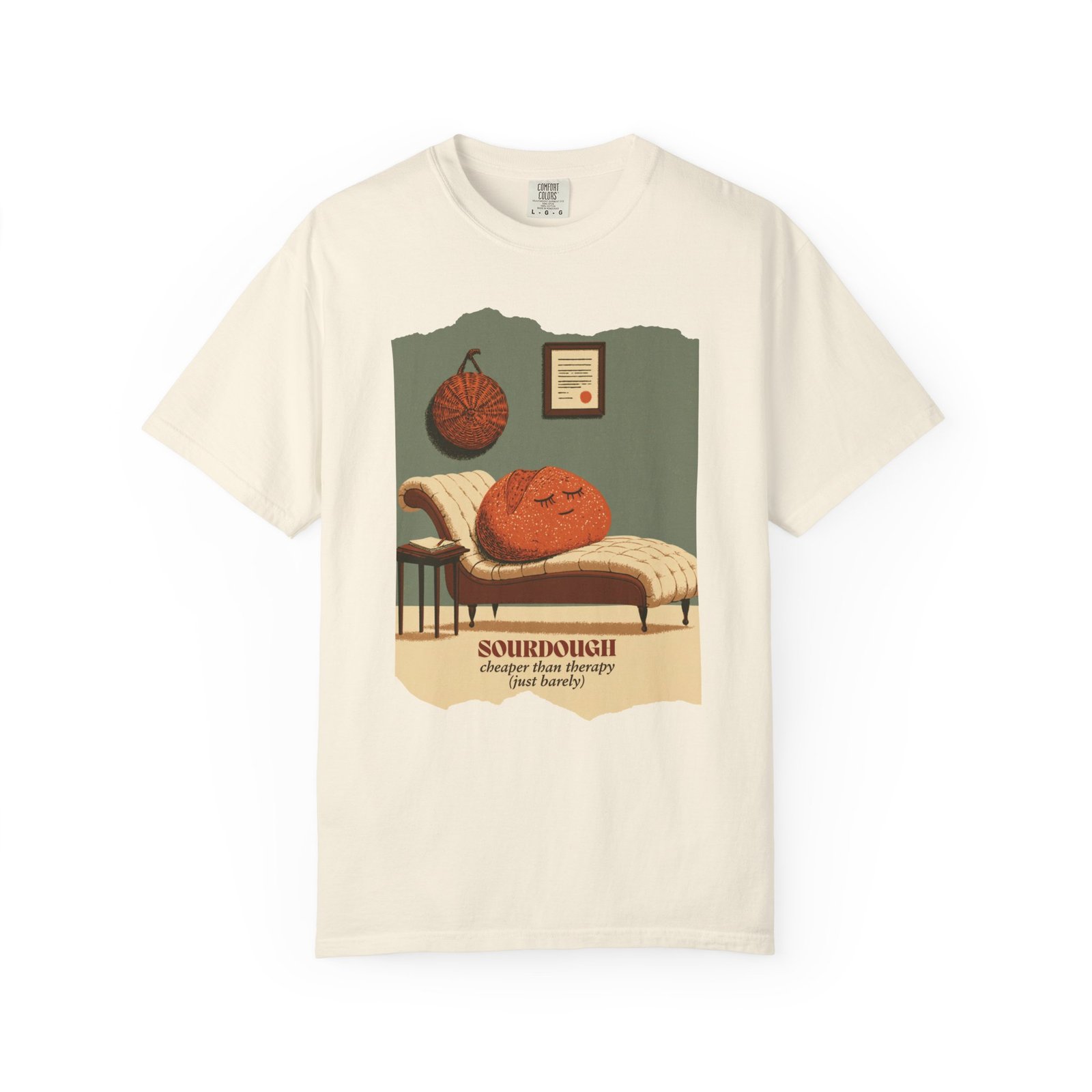 Sourdough Cheaper Than Therapy Shirt, Funny Sourdough Baking Tee, Bread Baker Gift, Sourdough Is My Therapy Shirt, Baking Humor T-Shirt