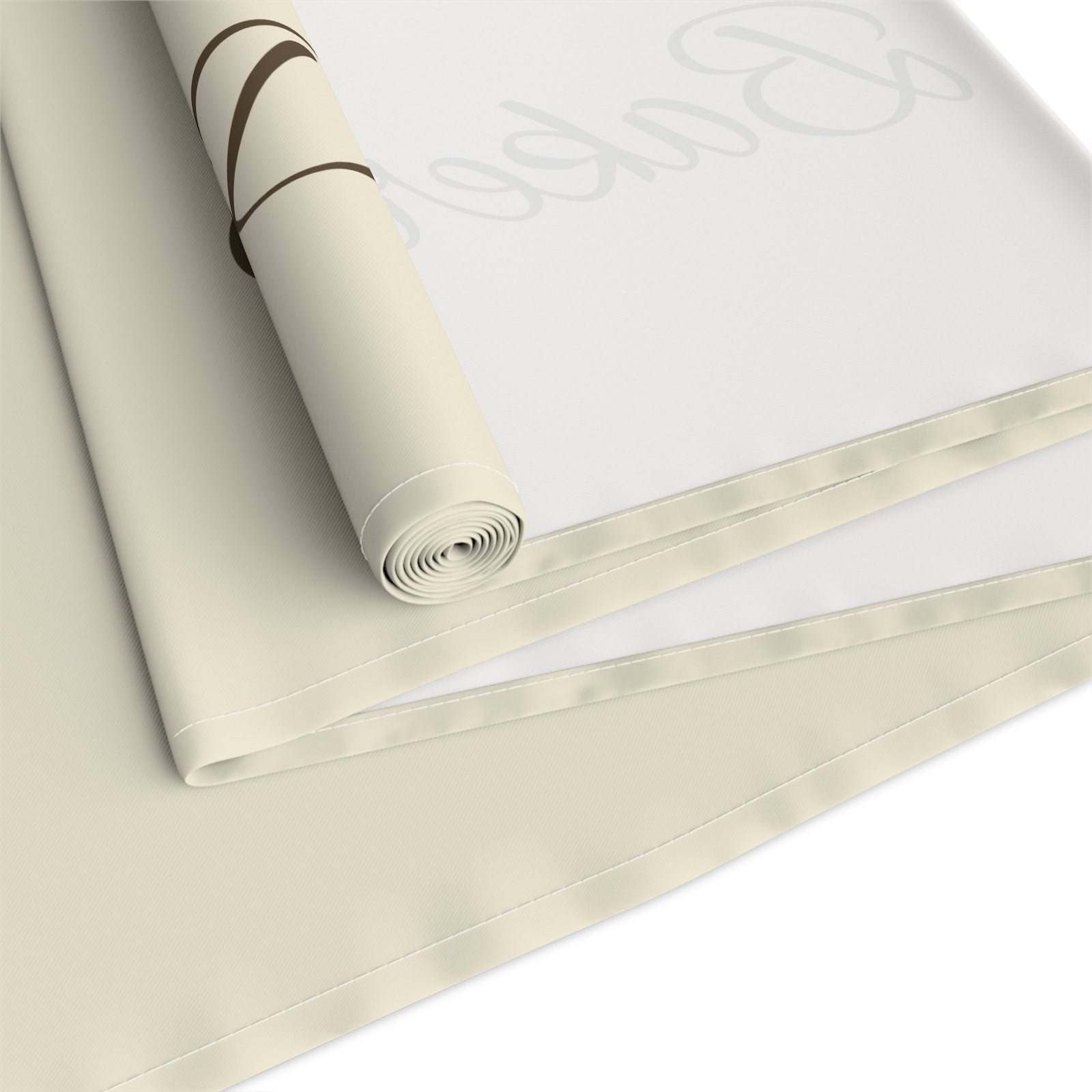 The Bake Keeper Table Runner – Personalized 'The Bake Keeper' Script & Logo Cotton-Blend Table Runner - Image 3