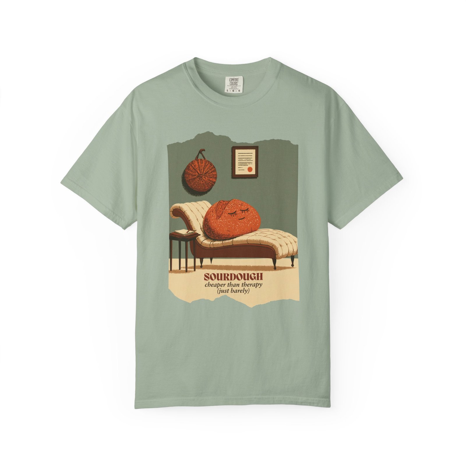Sourdough Cheaper Than Therapy Shirt, Funny Sourdough Baking Tee, Bread Baker Gift, Sourdough Is My Therapy Shirt, Baking Humor T-Shirt - Image 6