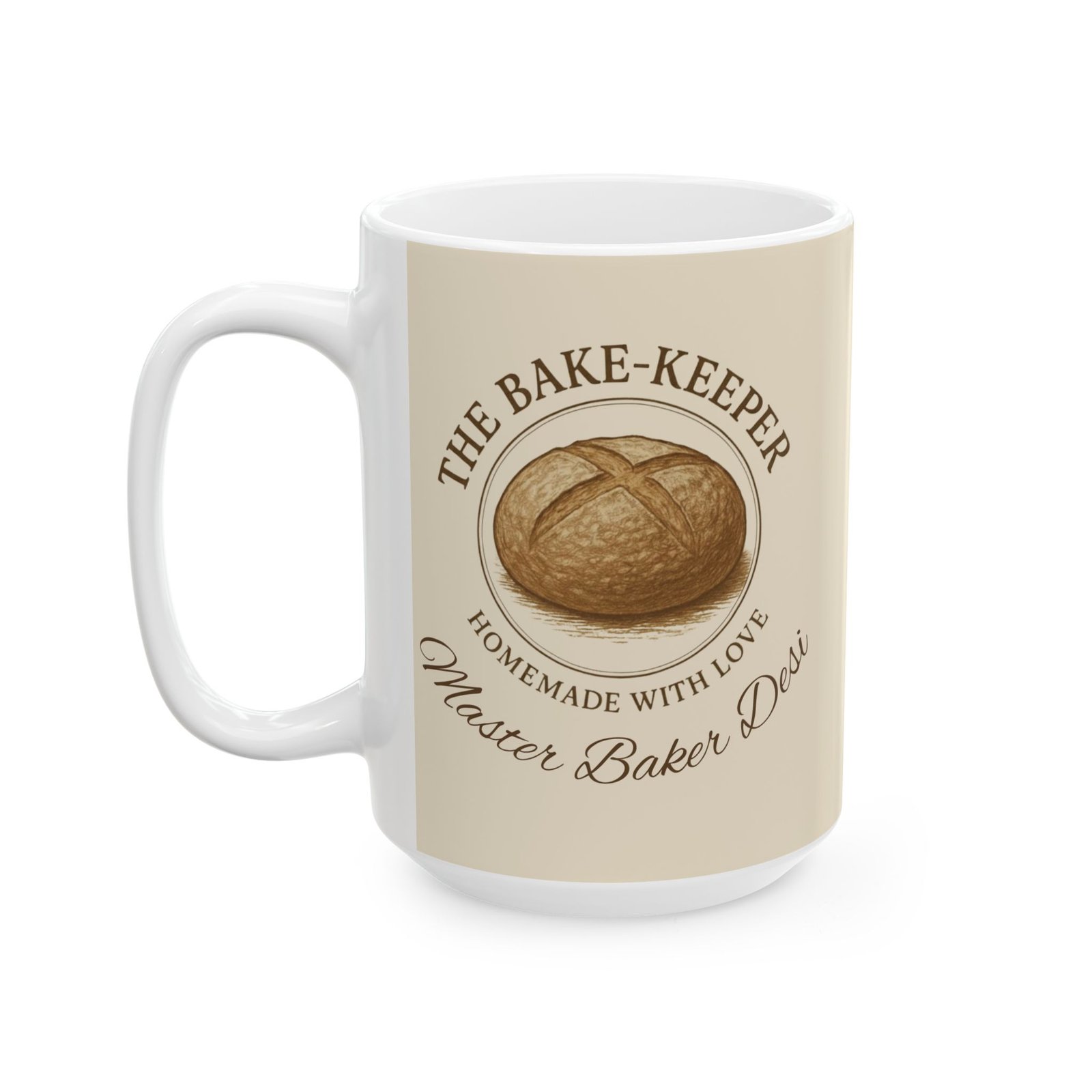 Personalized Mug – “The Bake-Keeper” Ceramic Coffee Cup (11oz/15oz) - Image 7