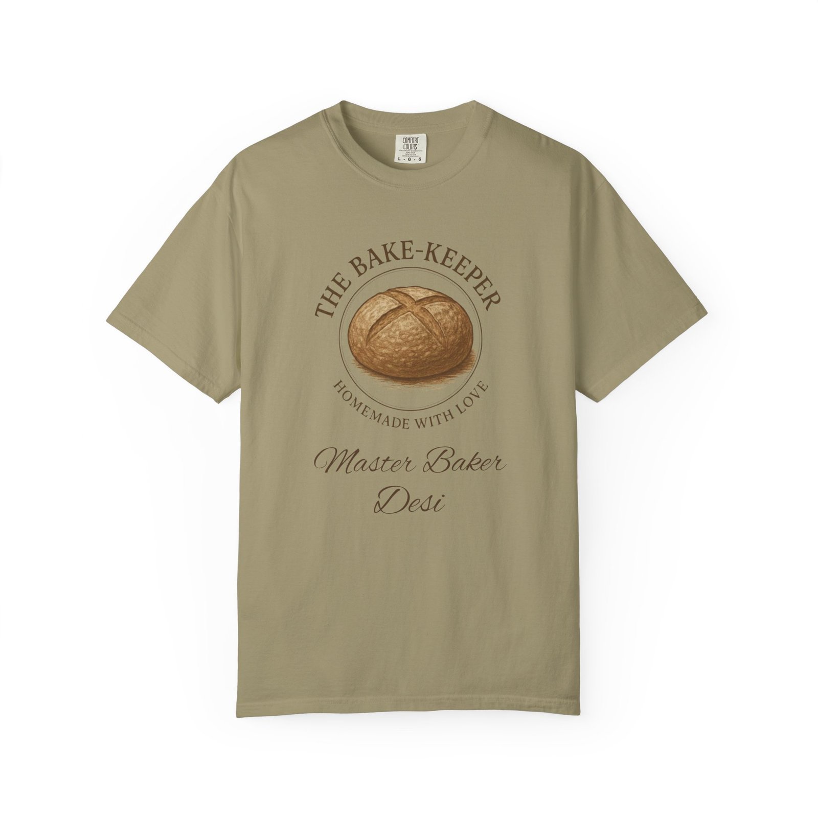 The Bake-Keeper Personalized T-Shirt — ‘Homemade With Love’ Artisan Bread Baker Tee - Image 7