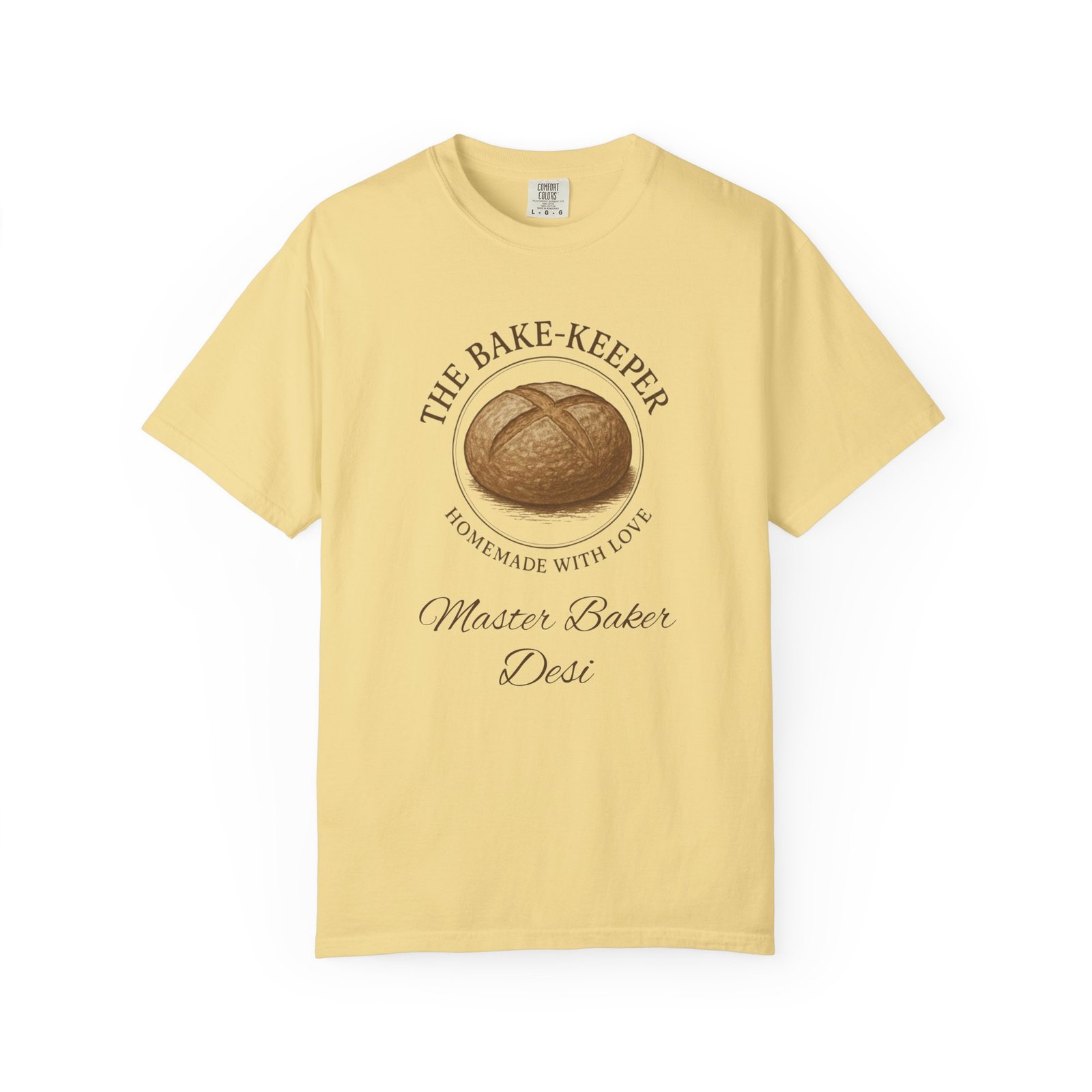 The Bake-Keeper Personalized T-Shirt — ‘Homemade With Love’ Artisan Bread Baker Tee - Image 8