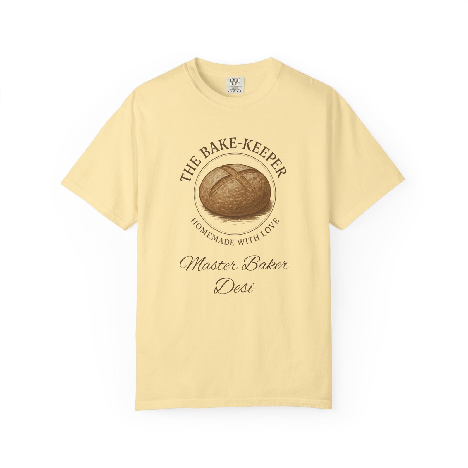 The Bake-Keeper Personalized T-Shirt — ‘Homemade With Love’ Artisan Bread Baker Tee - Image 6