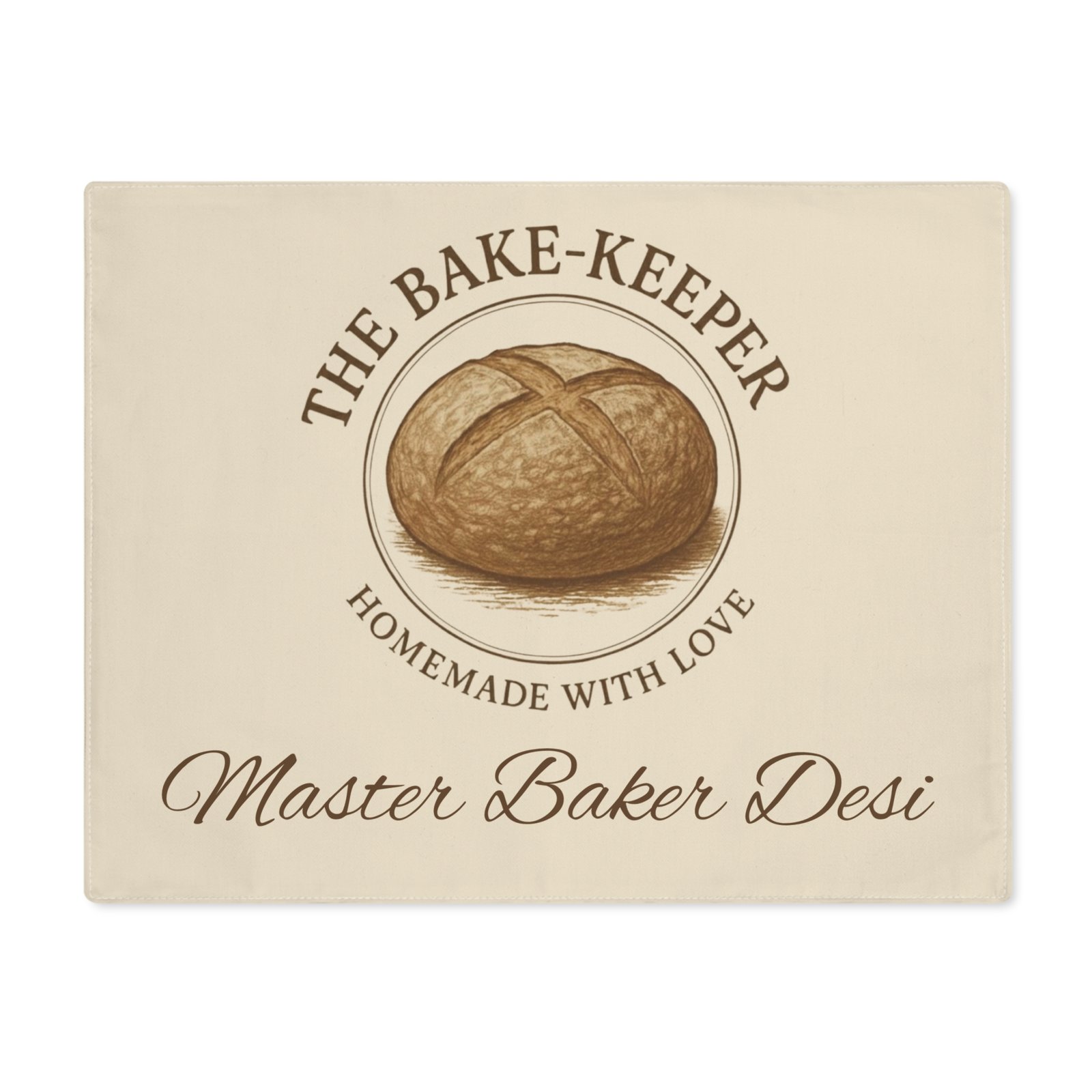 Placemat - The Bake-Keeper "Homemade With Love" Personalized Master Baker Design - Image 2