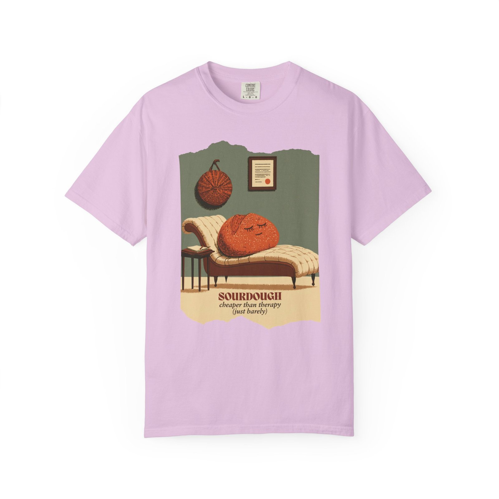 Sourdough Cheaper Than Therapy Shirt, Funny Sourdough Baking Tee, Bread Baker Gift, Sourdough Is My Therapy Shirt, Baking Humor T-Shirt - Image 7