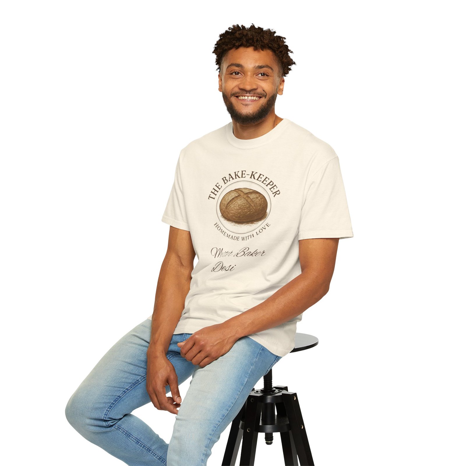 The Bake-Keeper Personalized T-Shirt — ‘Homemade With Love’ Artisan Bread Baker Tee - Image 5
