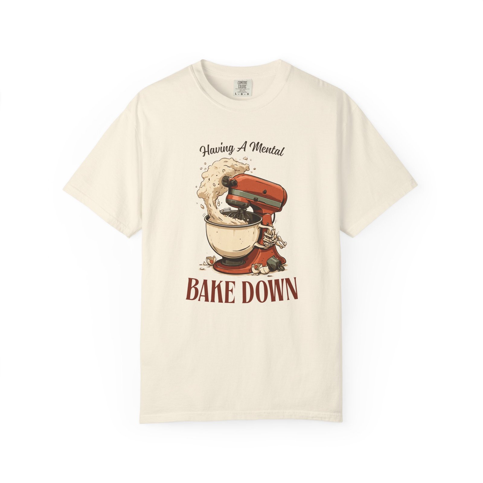 Having A Mental Bake Down Shirt, Funny Halloween Baking Tee, Skeleton Stand Mixer Shirt, Fall Baking Sweatshirt, Gift for Baker