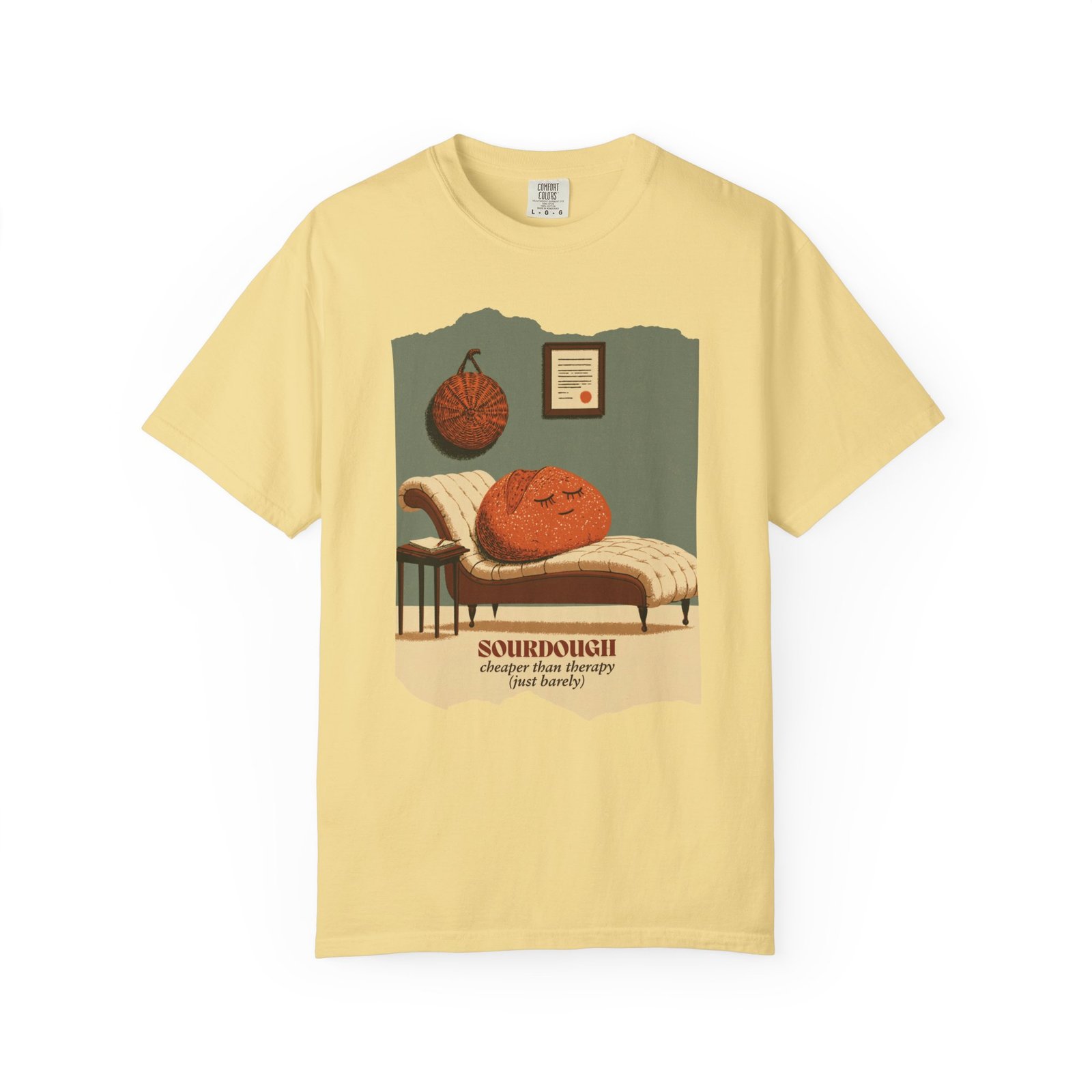 Sourdough Cheaper Than Therapy Shirt, Funny Sourdough Baking Tee, Bread Baker Gift, Sourdough Is My Therapy Shirt, Baking Humor T-Shirt - Image 5