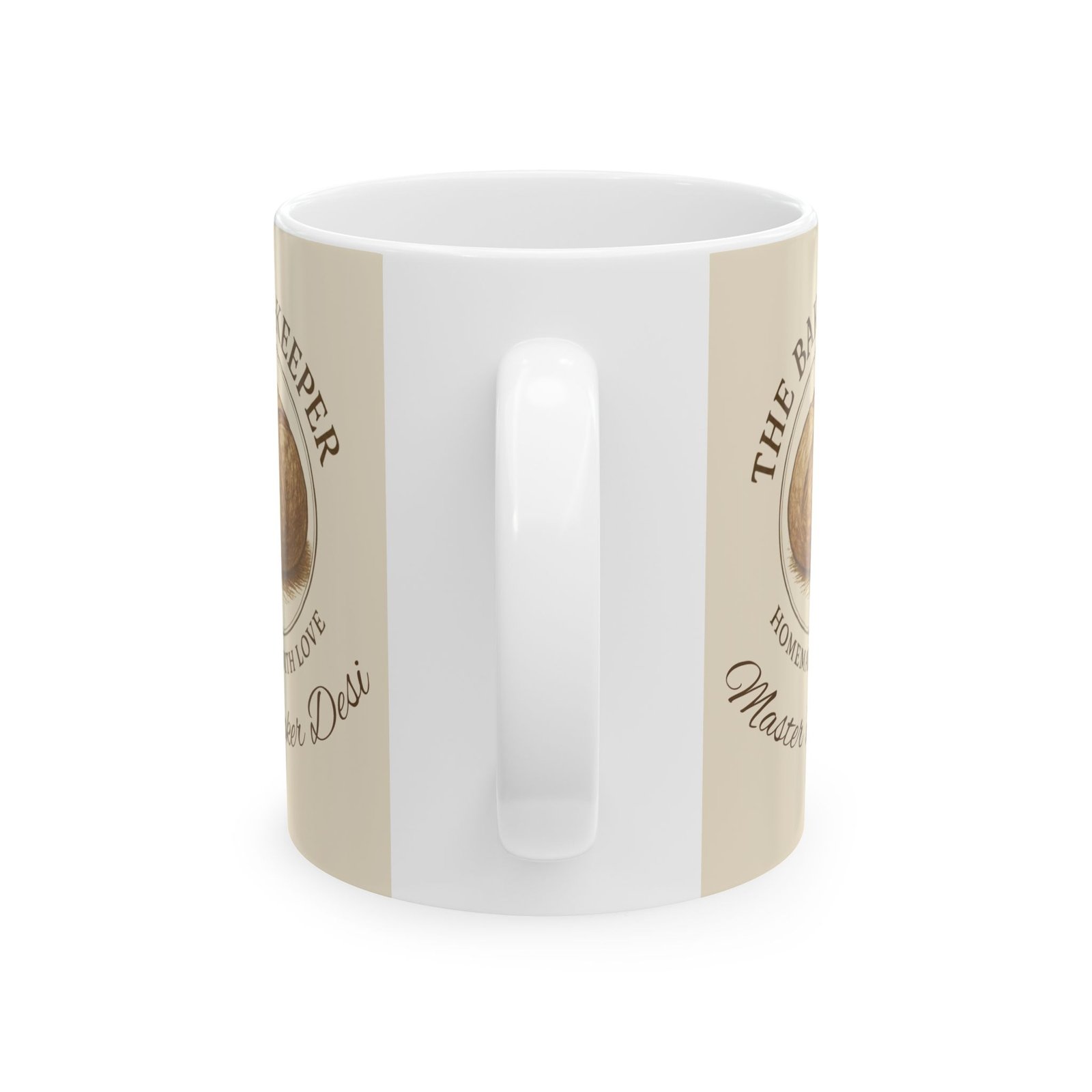 Personalized Mug – “The Bake-Keeper” Ceramic Coffee Cup (11oz/15oz) - Image 2