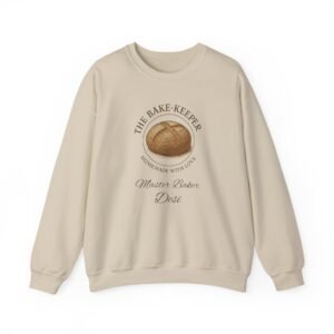 Bake-Keeper Crewneck Sweatshirt – Personalized “The Bake-Keeper: Homemade With Love” Bakery Pullover