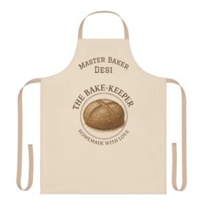 Baker Apron - "The Bake-Keeper" Homemade With Love (Personalized Master Baker & Name)