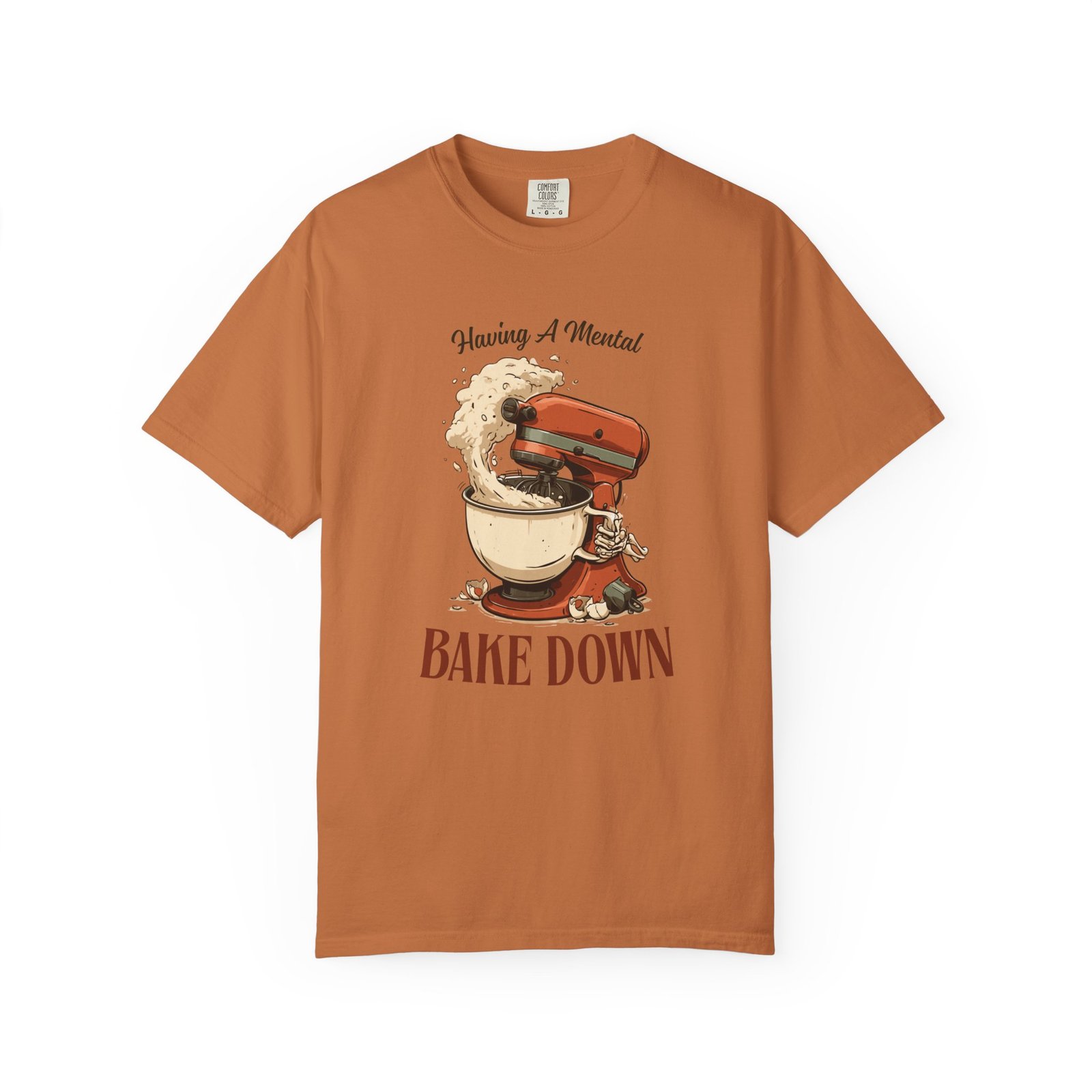 Having A Mental Bake Down Shirt, Funny Halloween Baking Tee, Skeleton Stand Mixer Shirt, Fall Baking Sweatshirt, Gift for Baker - Image 8