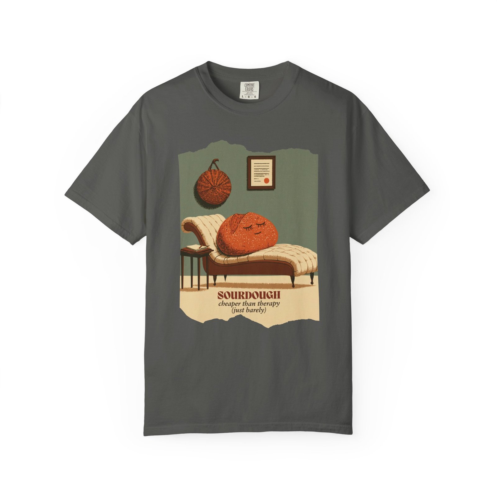 Sourdough Cheaper Than Therapy Shirt, Funny Sourdough Baking Tee, Bread Baker Gift, Sourdough Is My Therapy Shirt, Baking Humor T-Shirt - Image 9