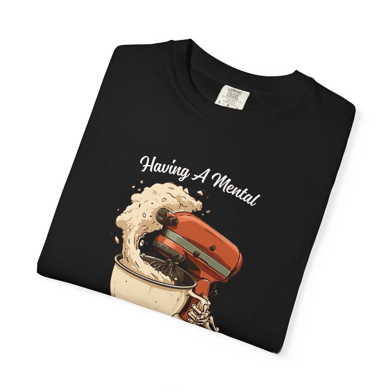 Having A Mental Bake Down Shirt, Funny Halloween Baking Tee, Skeleton Stand Mixer Shirt, Fall Baking Sweatshirt, Gift for Baker - Image 12