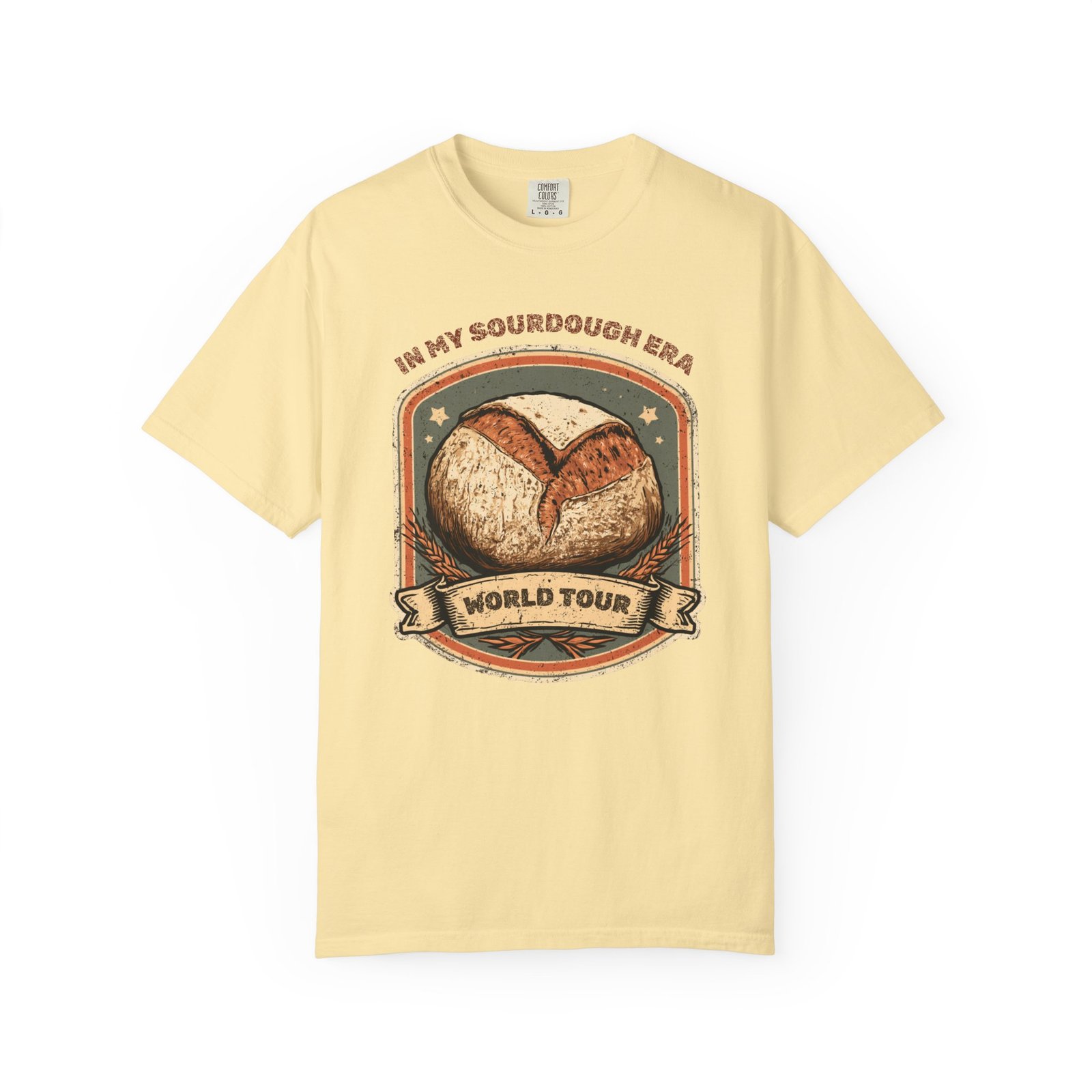In My Sourdough Era Shirt, Vintage World Tour Bread Tee, Retro Concert Style Sourdough Shirt, Baker Gift, Feed Stretch Fold Proof Bake - Image 5