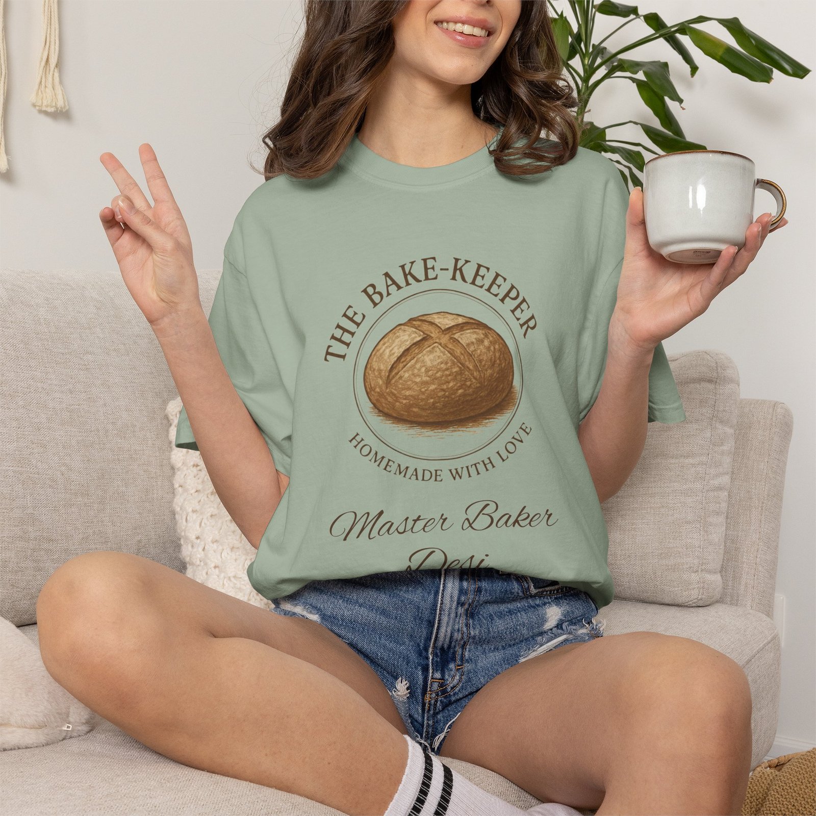 The Bake-Keeper Personalized T-Shirt — ‘Homemade With Love’ Artisan Bread Baker Tee - Image 11
