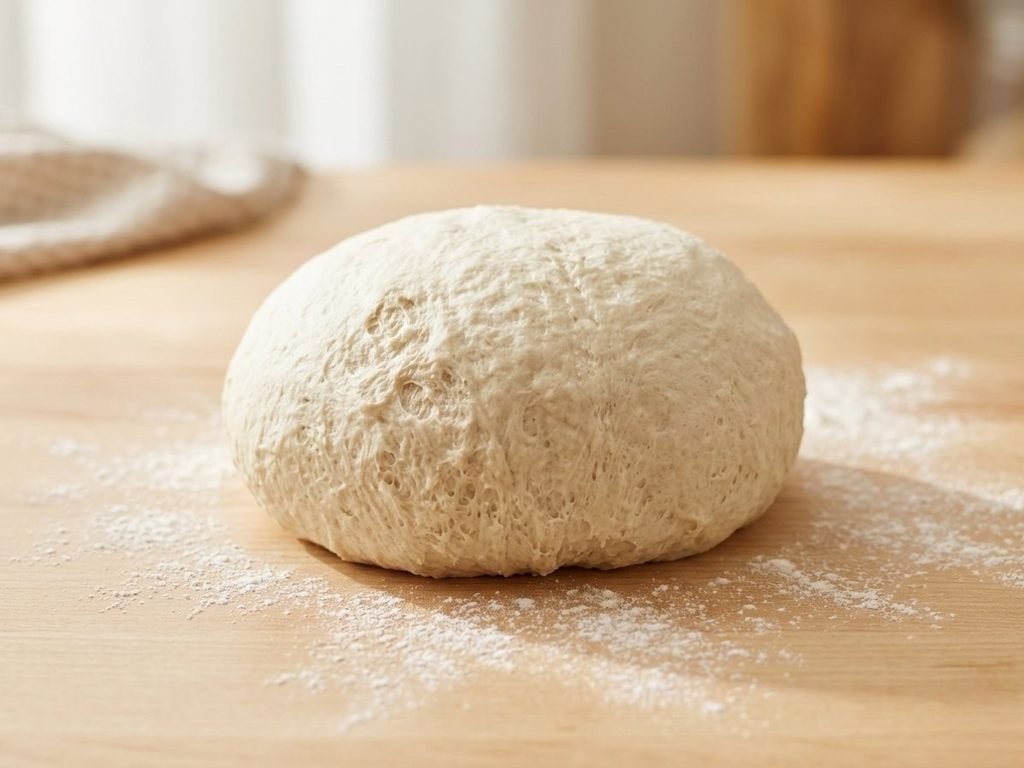 Knead briefly