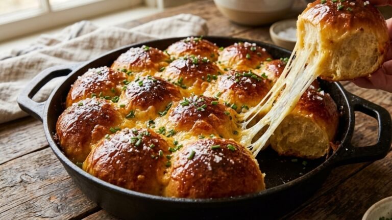 Hot Honey Chipotle Cheddar Sourdough Pull-Apart Roll