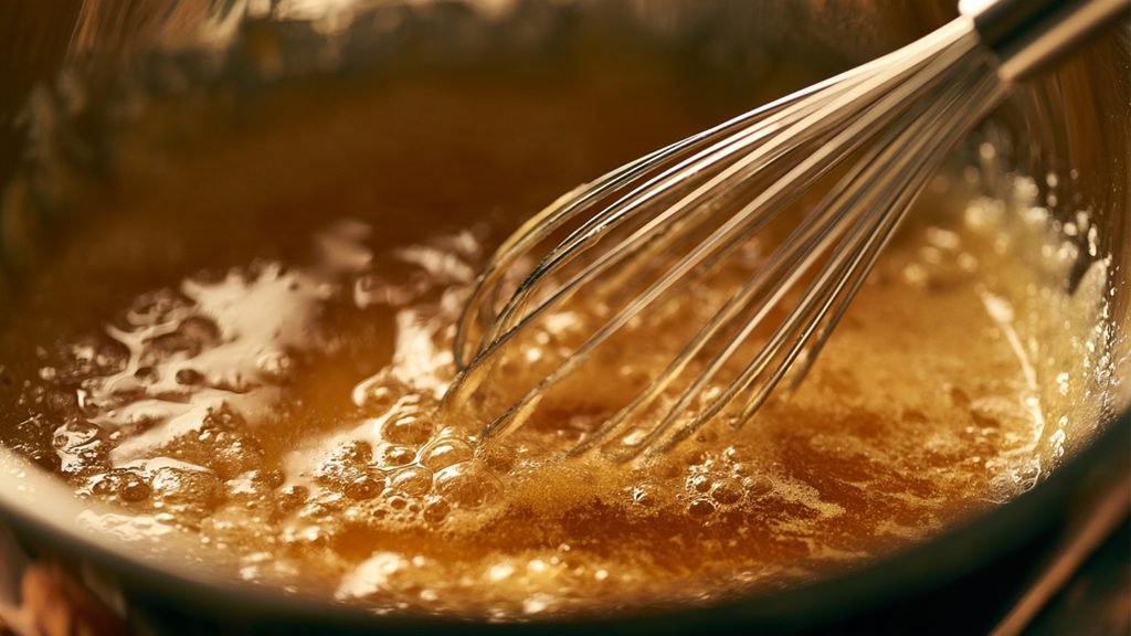 Whisk the butter and sugar