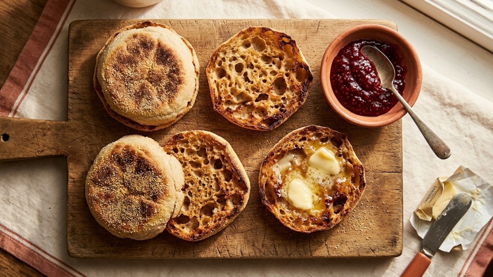 Sourdough English Muffins