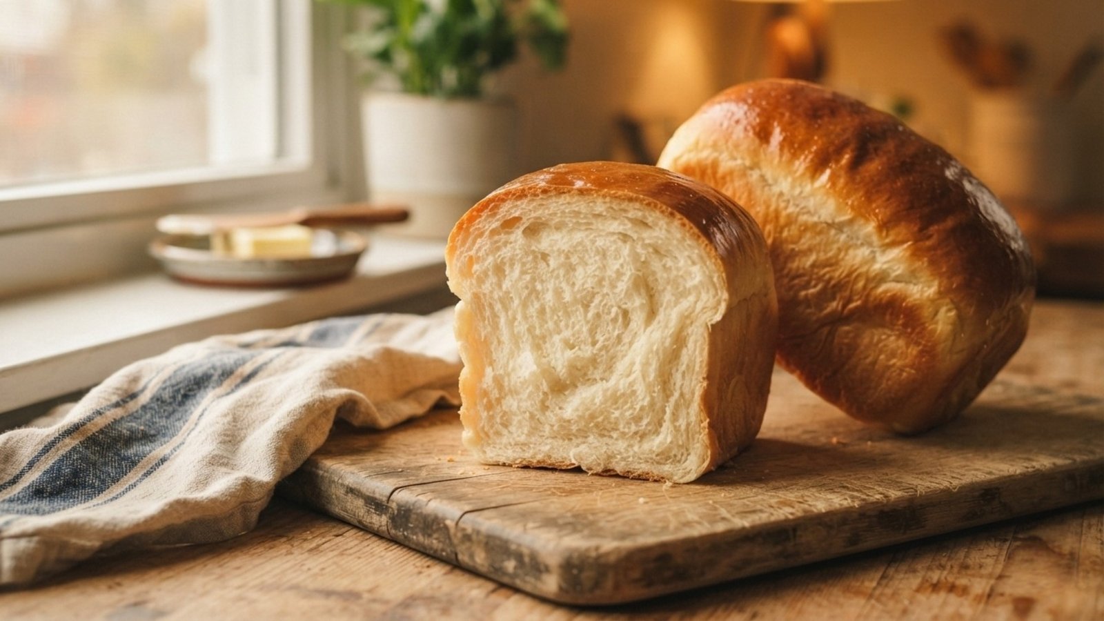 Sourdough Milk Bread Loaf