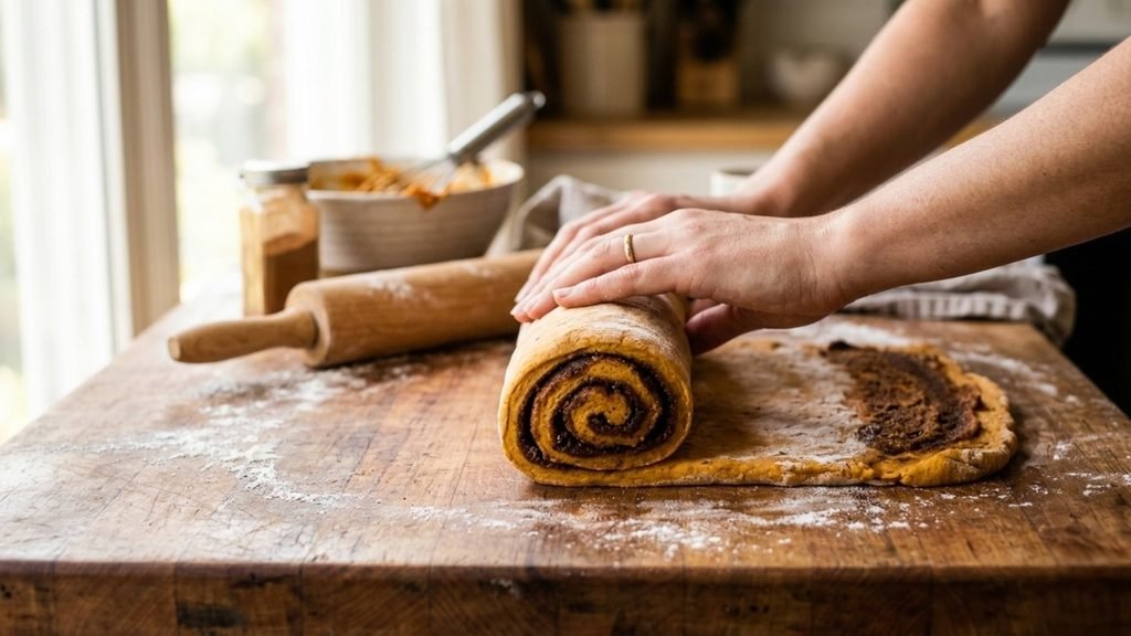 Sourdough Pumpkin Cinnamon Rolls