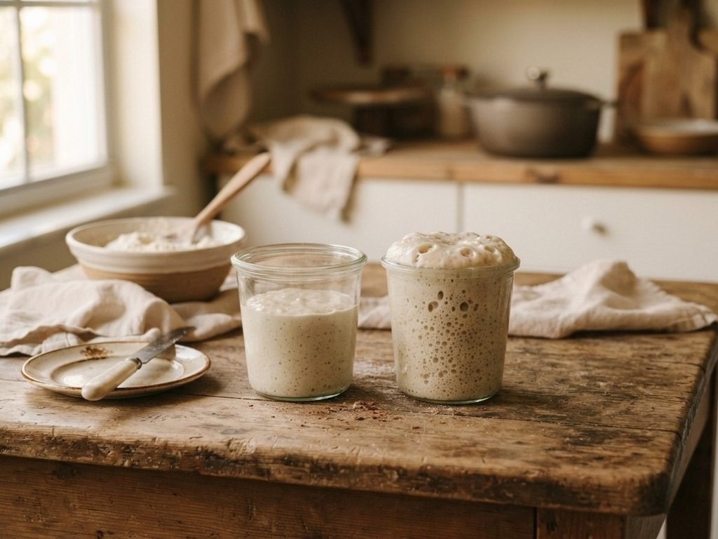 The Levain at Different Stages