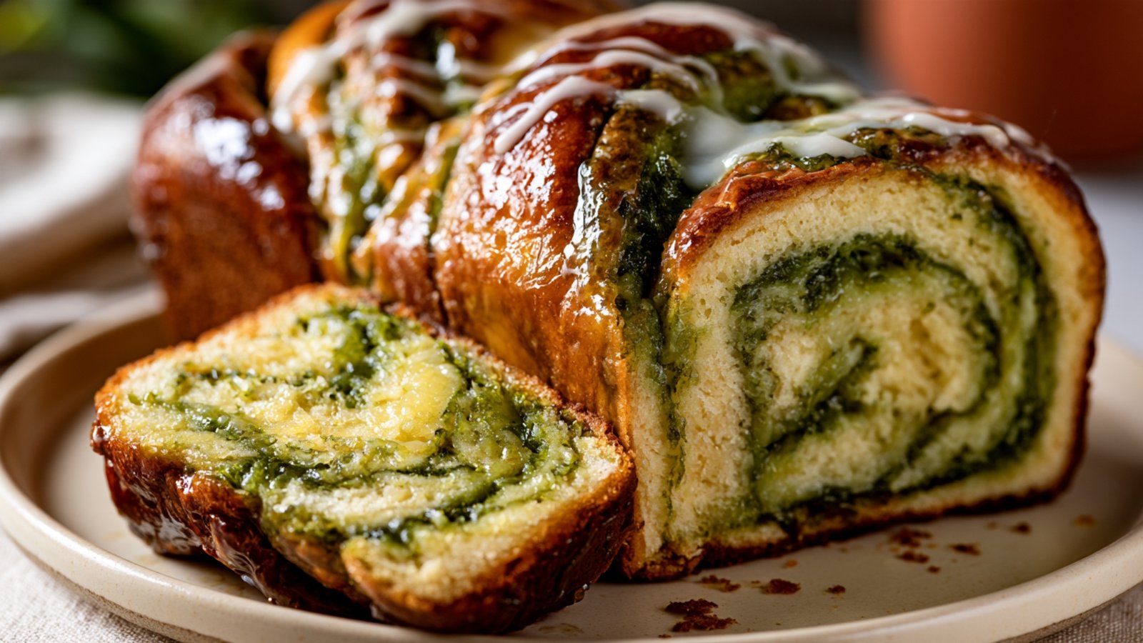 Yuzu Matcha Swirl Babka