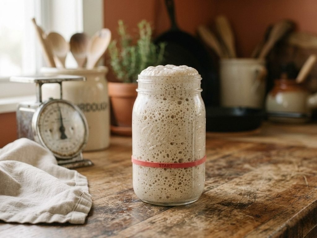 jar of sourdough starter (1)
